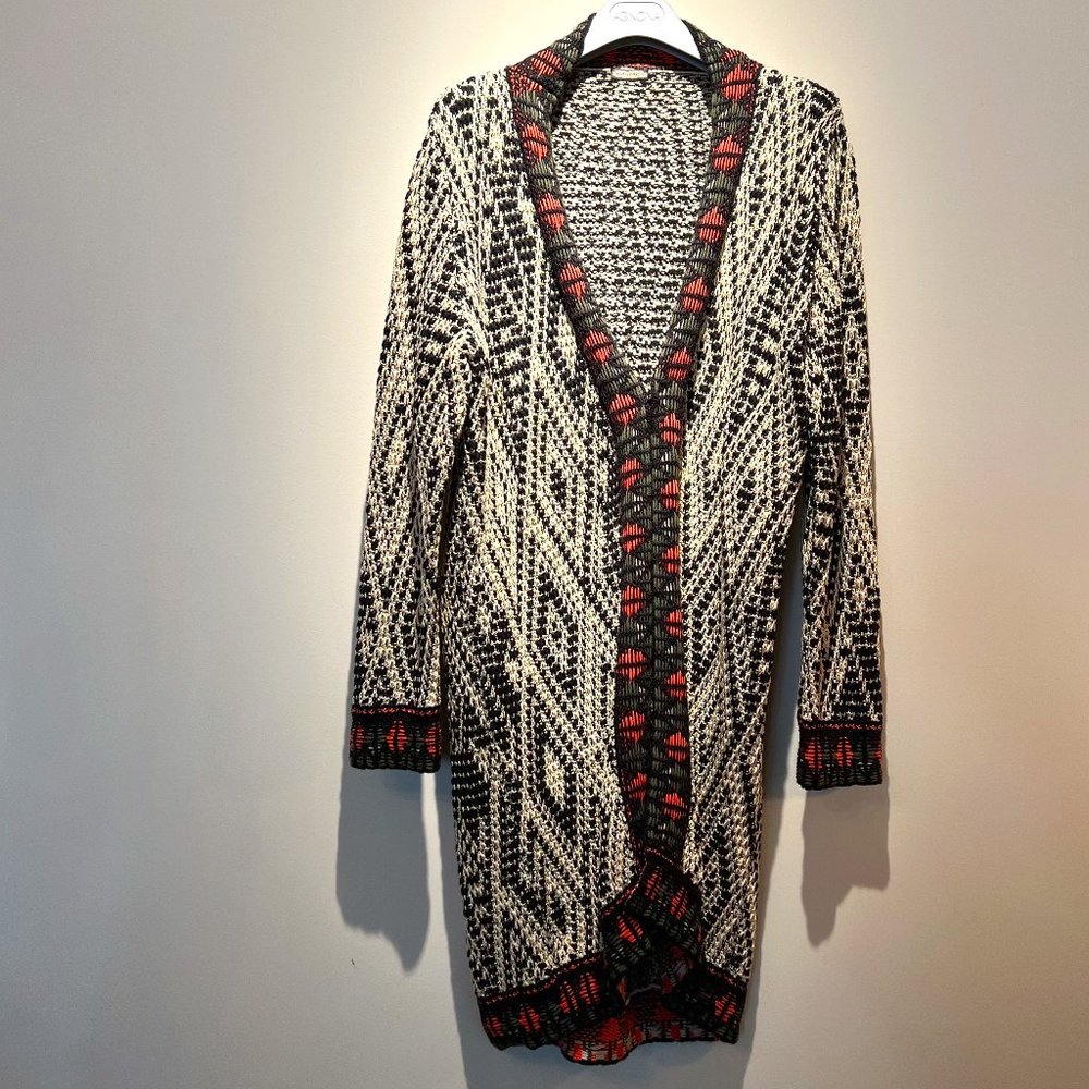 Maliparmi Knit Coat Size L, Fisheye Hook, Used in Good Condition, Made in Italy